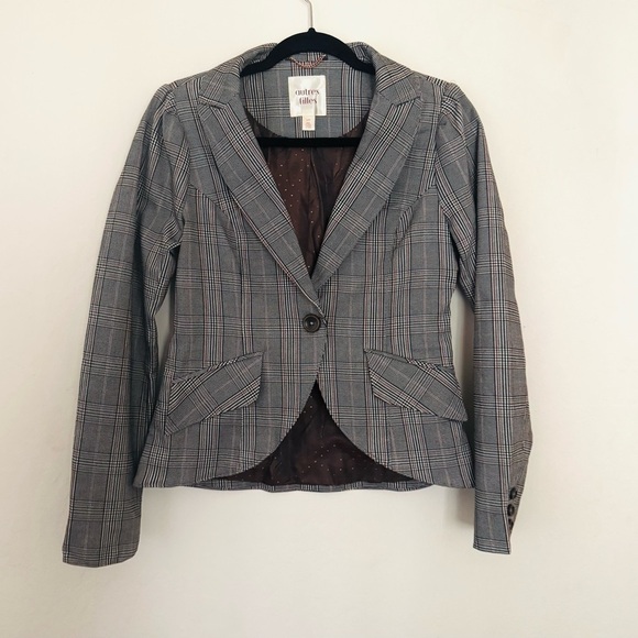 Autres Filles Jackets & Blazers - New Autres Filles Plaid Fitted Blazer